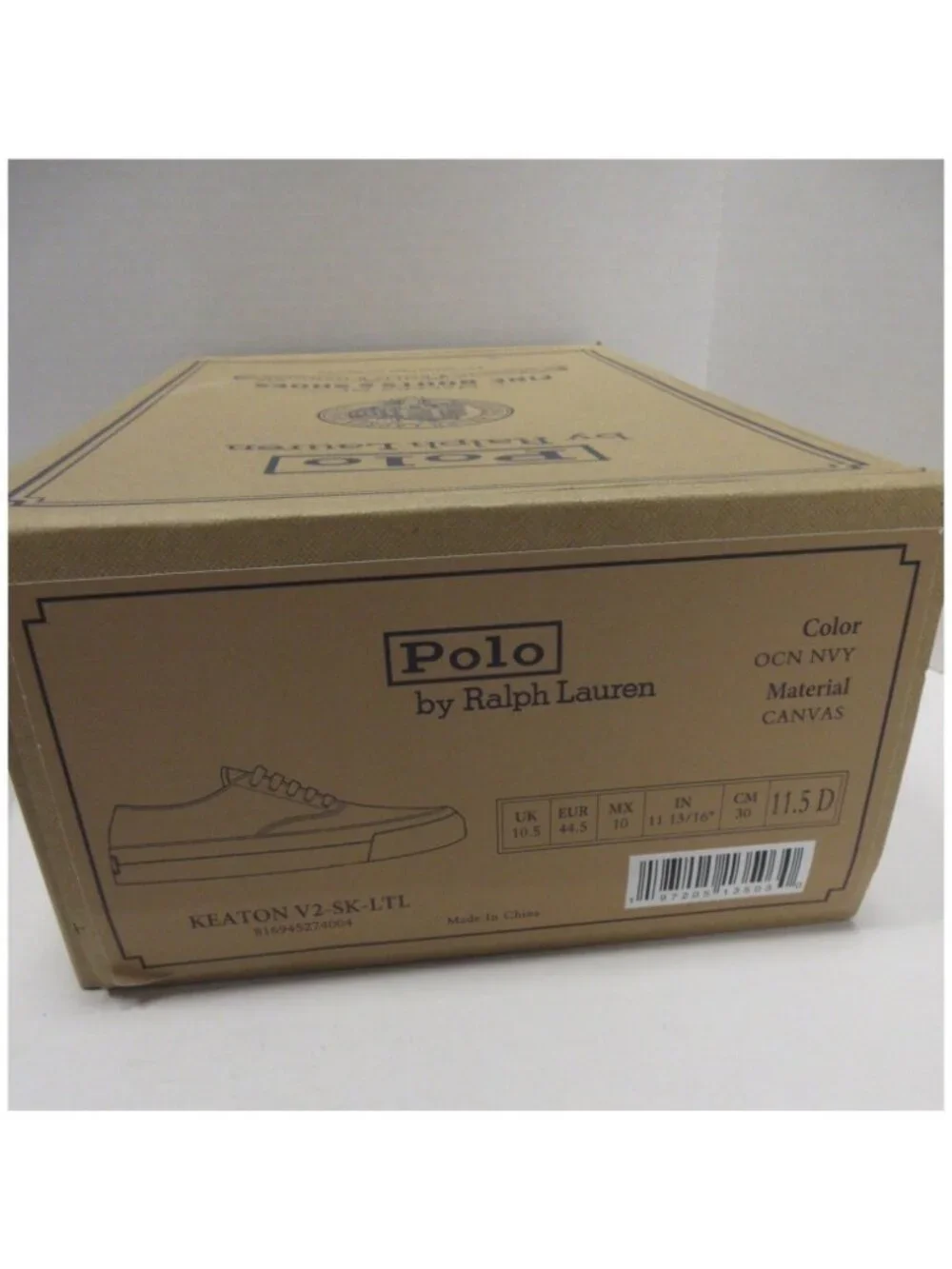 Polo Ralph Lauren Sneakers 11.5 D Keaton V2 Canvas Low Top Boat Shoes